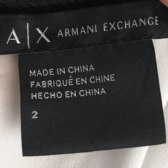 Armani Exchange • Black White Pattern Dress - Picture 4 of 5